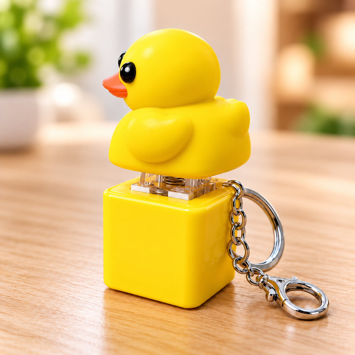 🐥 Cute Yellow Duck Sound Keychain