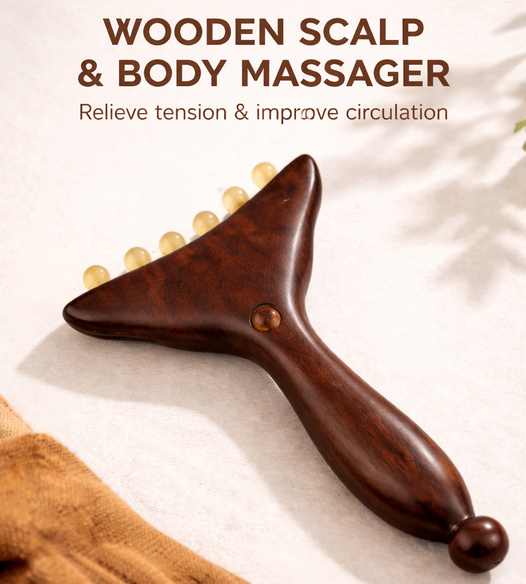 Dual Head Scalp and Body Relief Massager