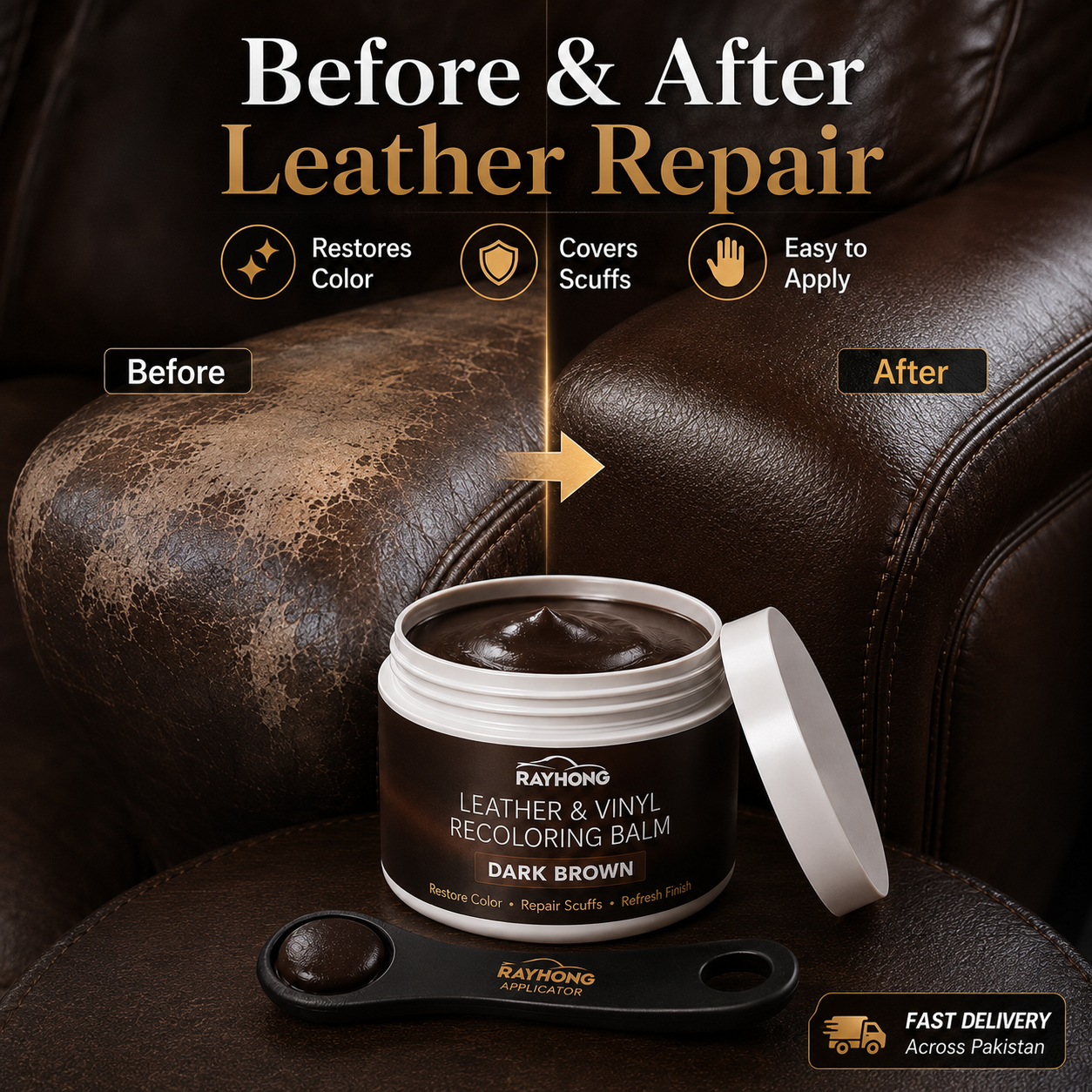 Leather Repair & Recoloring Balm