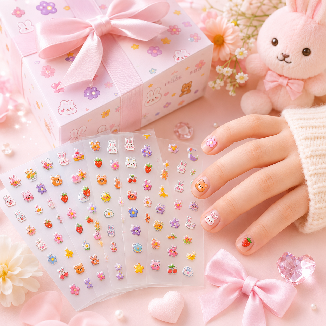 Glow In Dark Nail Stickers For Children