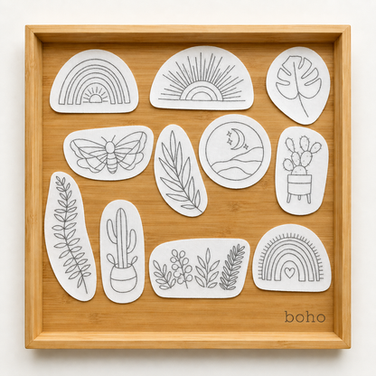 Magic Embroidery Guide Stickers ( Water Soluble )