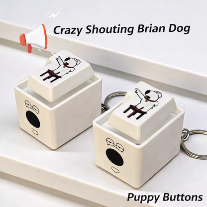 Stress Relieving Prankster Dog Barking Keychain