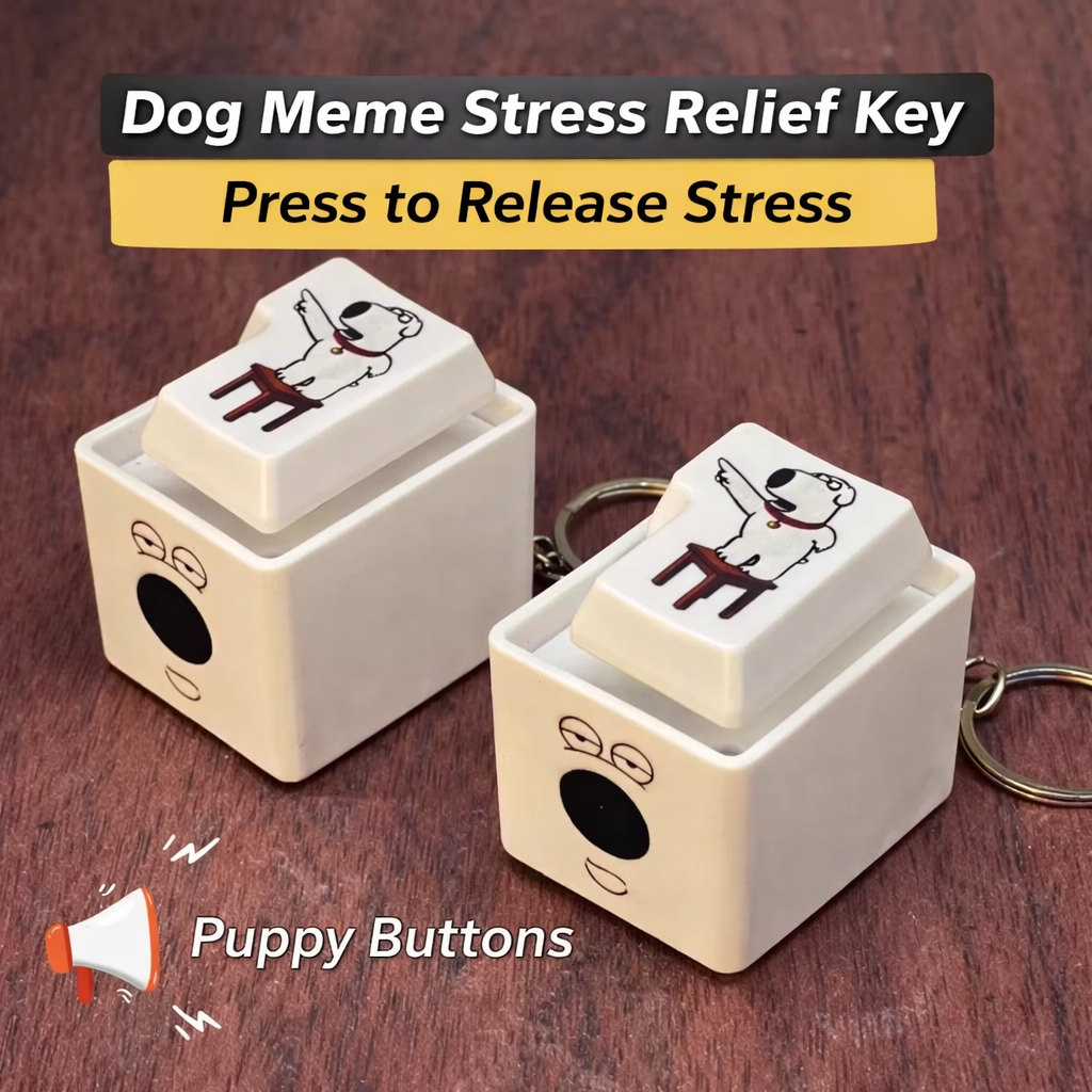 Stress Relieving Prankster Dog Barking Keychain