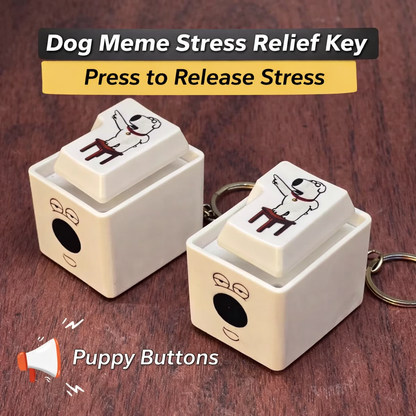 Stress Relieving Prankster Dog Barking Keychain