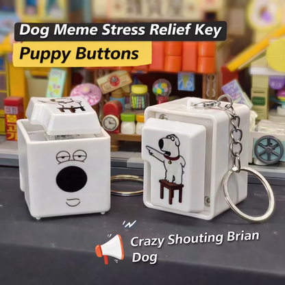 Stress Relieving Prankster Dog Barking Keychain