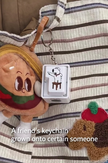 Stress Relieving Prankster Dog Barking Keychain