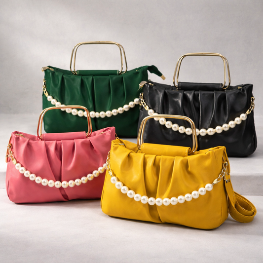 Ladies Shoulder Pearl Style Bag