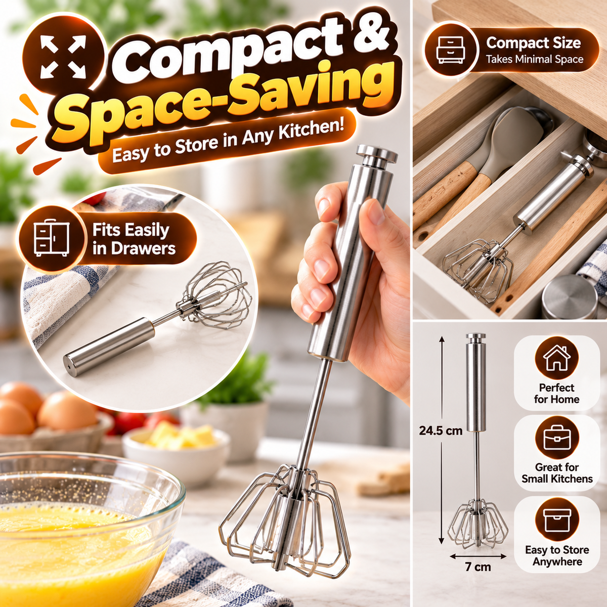 Semi-Automatic Egg Whisker