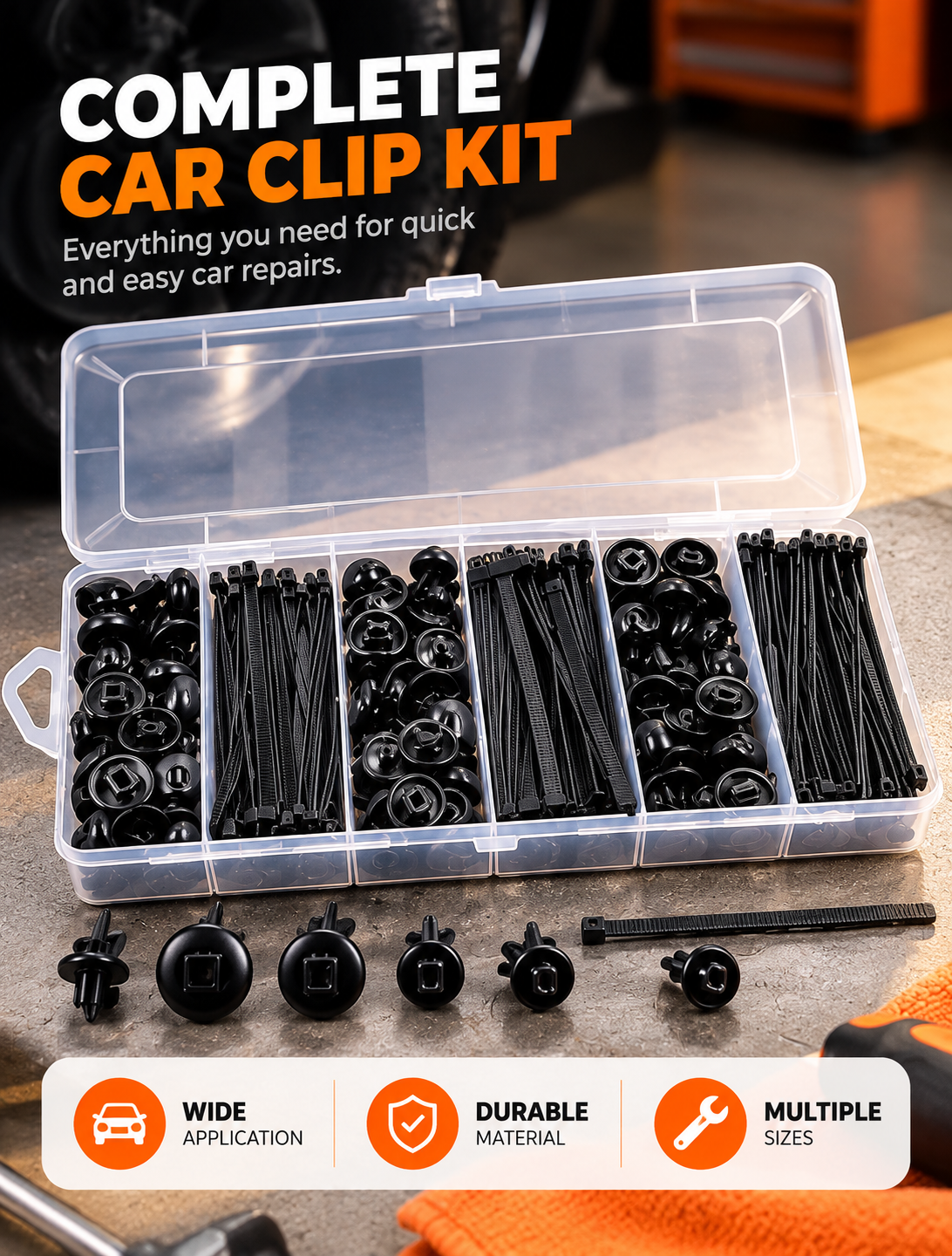 AutoFix Car Trim Clip Kit