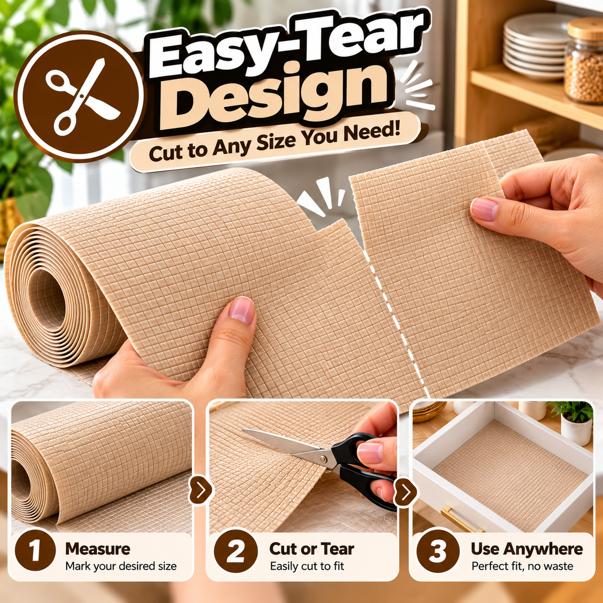 Easy-Tear Kitchen & Drawer Liner Roll