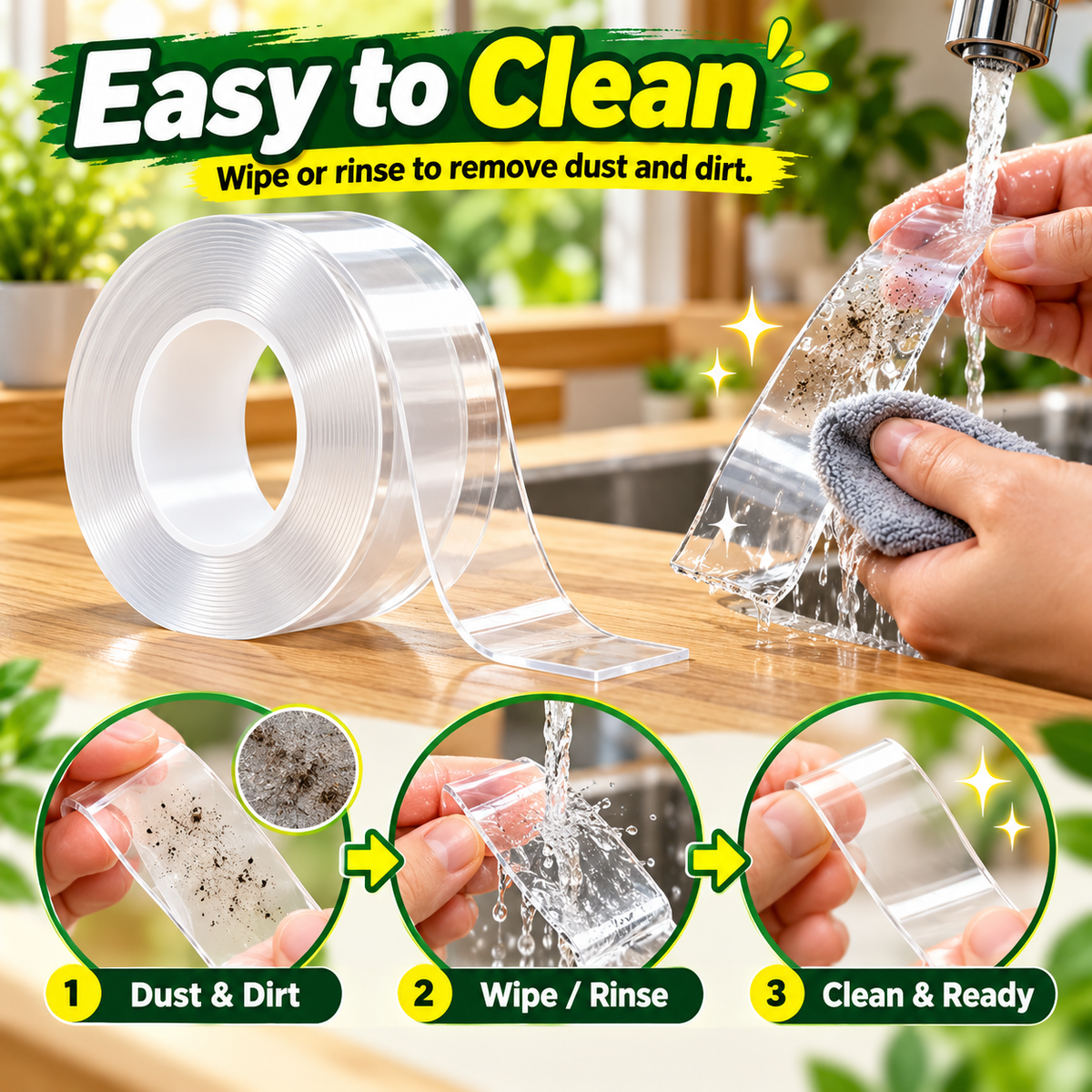 NanoGrip Reusable Double-Sided Tape