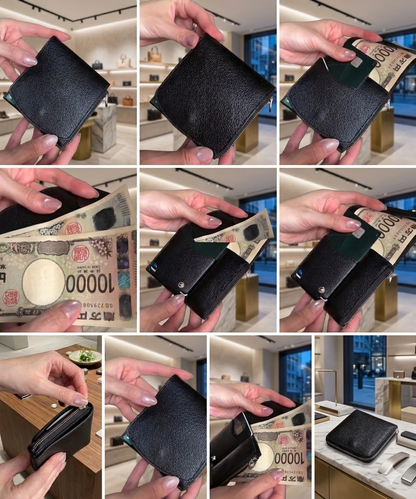Multi-Function RFID Mini Leather Portable Wallet