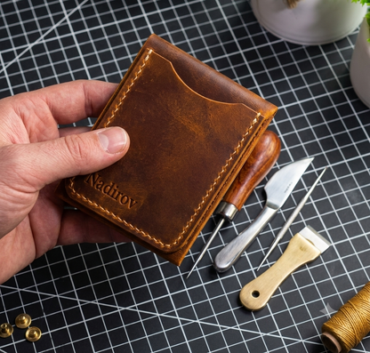 Stylish minimalist Handmade Persian wallet