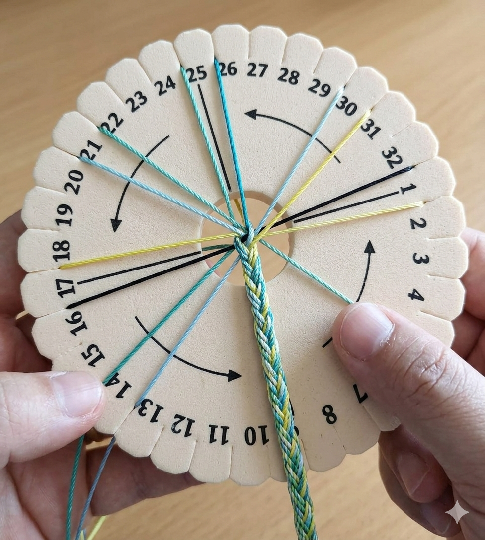 Kumihimo Braid Disk for DIY Bracelet Jewelry Making