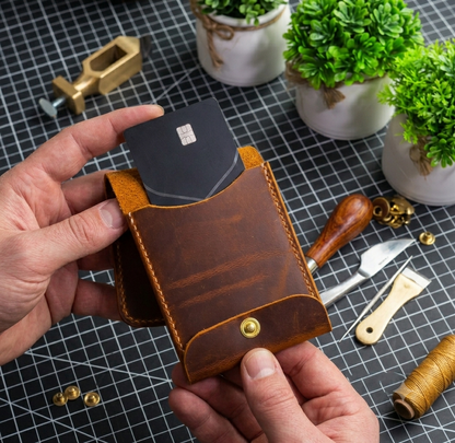 Stylish minimalist Handmade Persian wallet