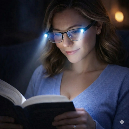 Antiblue Reading Glasses with White Light
