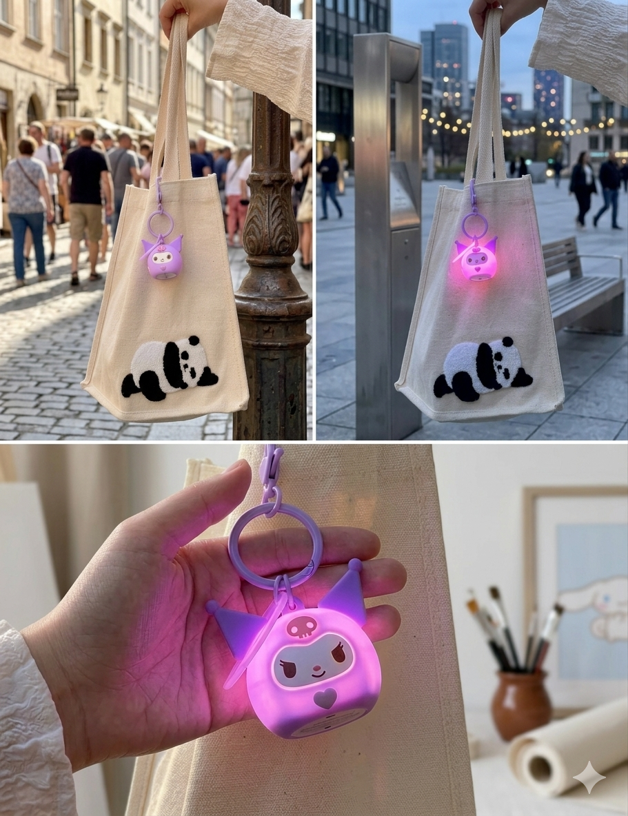 Glowing Sanrio Keychain