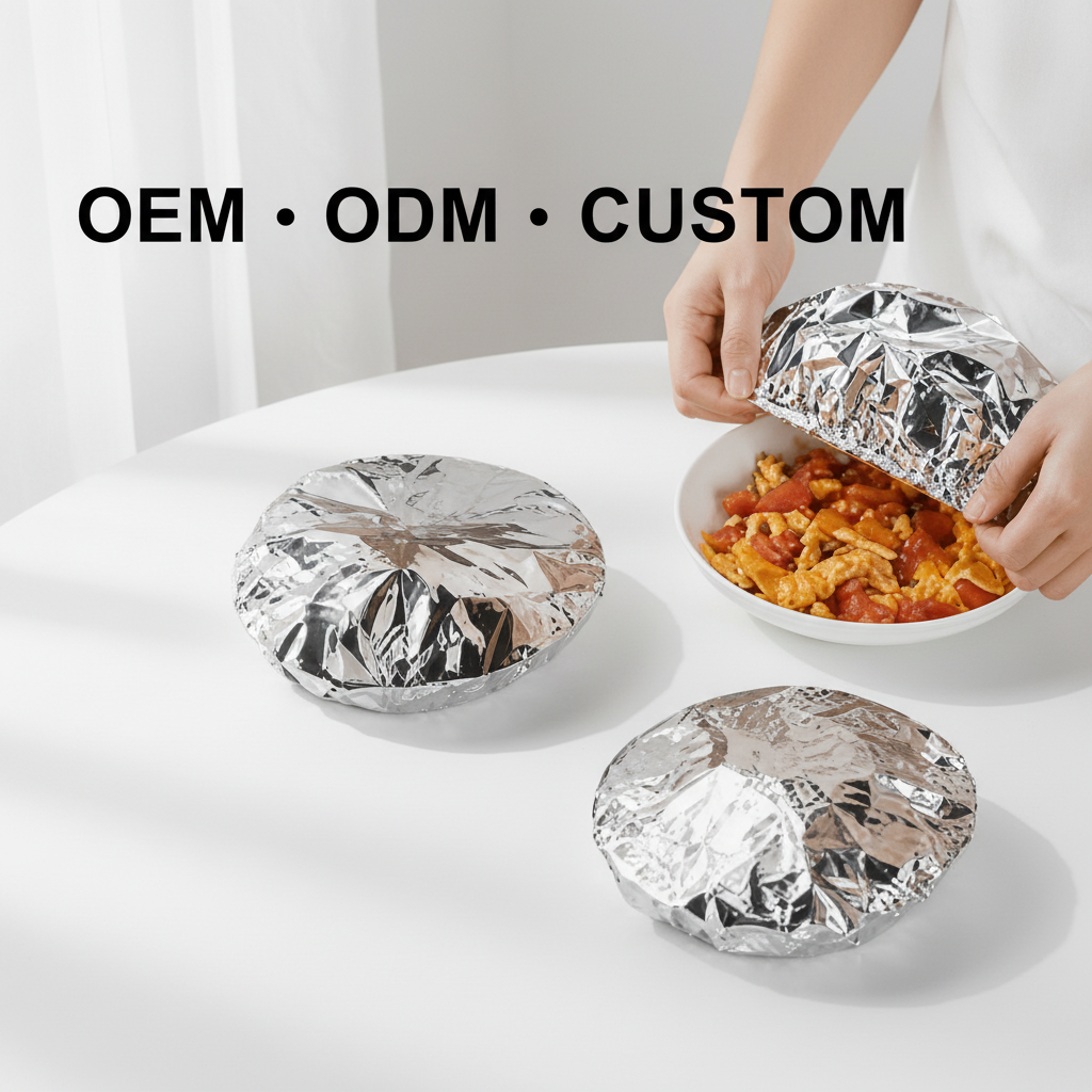 Reusable Aluminum Foil Food Covers, Insulated Domes for Hot Meals 100.