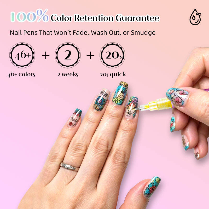 12 Colors Nail Art Marker Pen Set