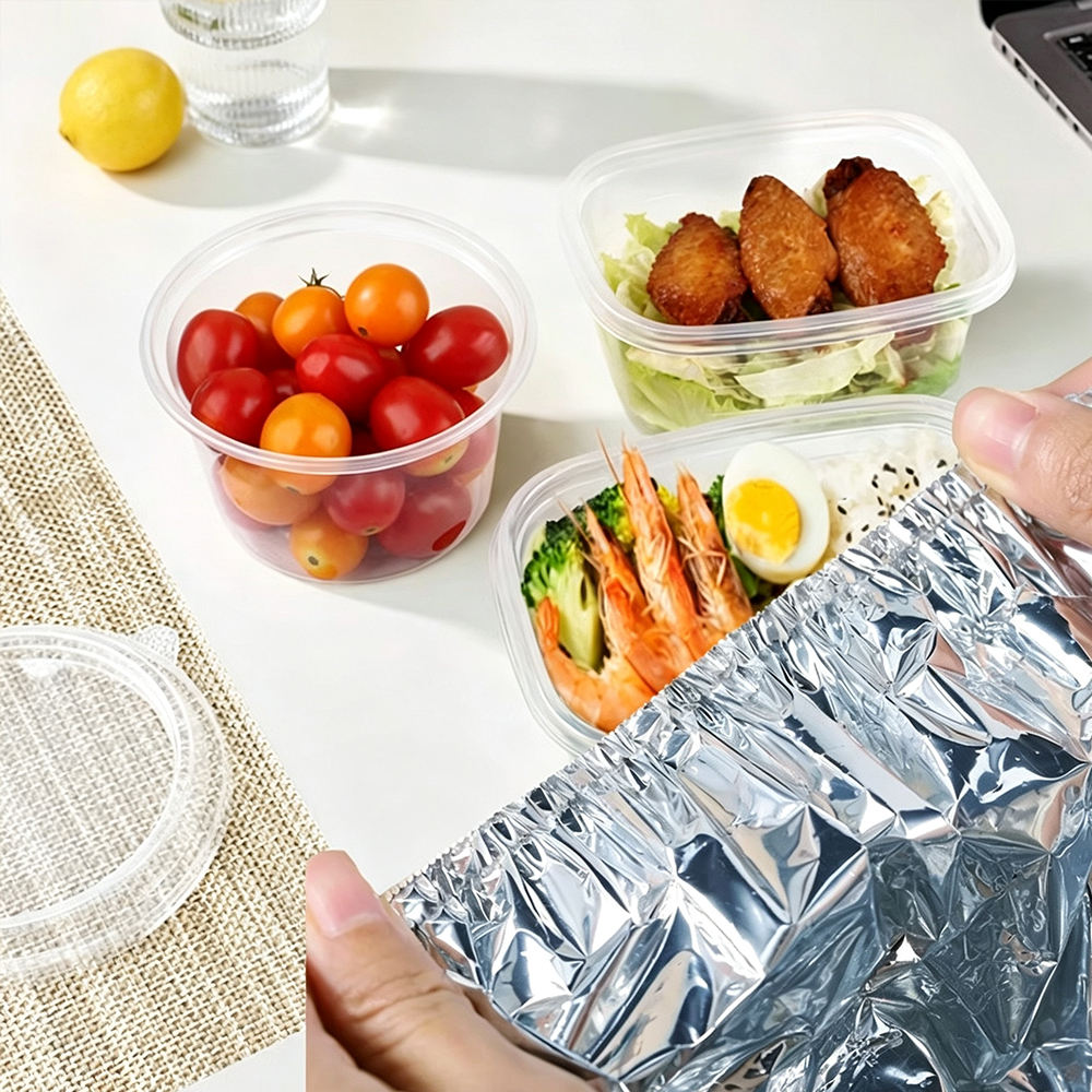 Reusable Aluminum Foil Food Covers, Insulated Domes for Hot Meals 100.