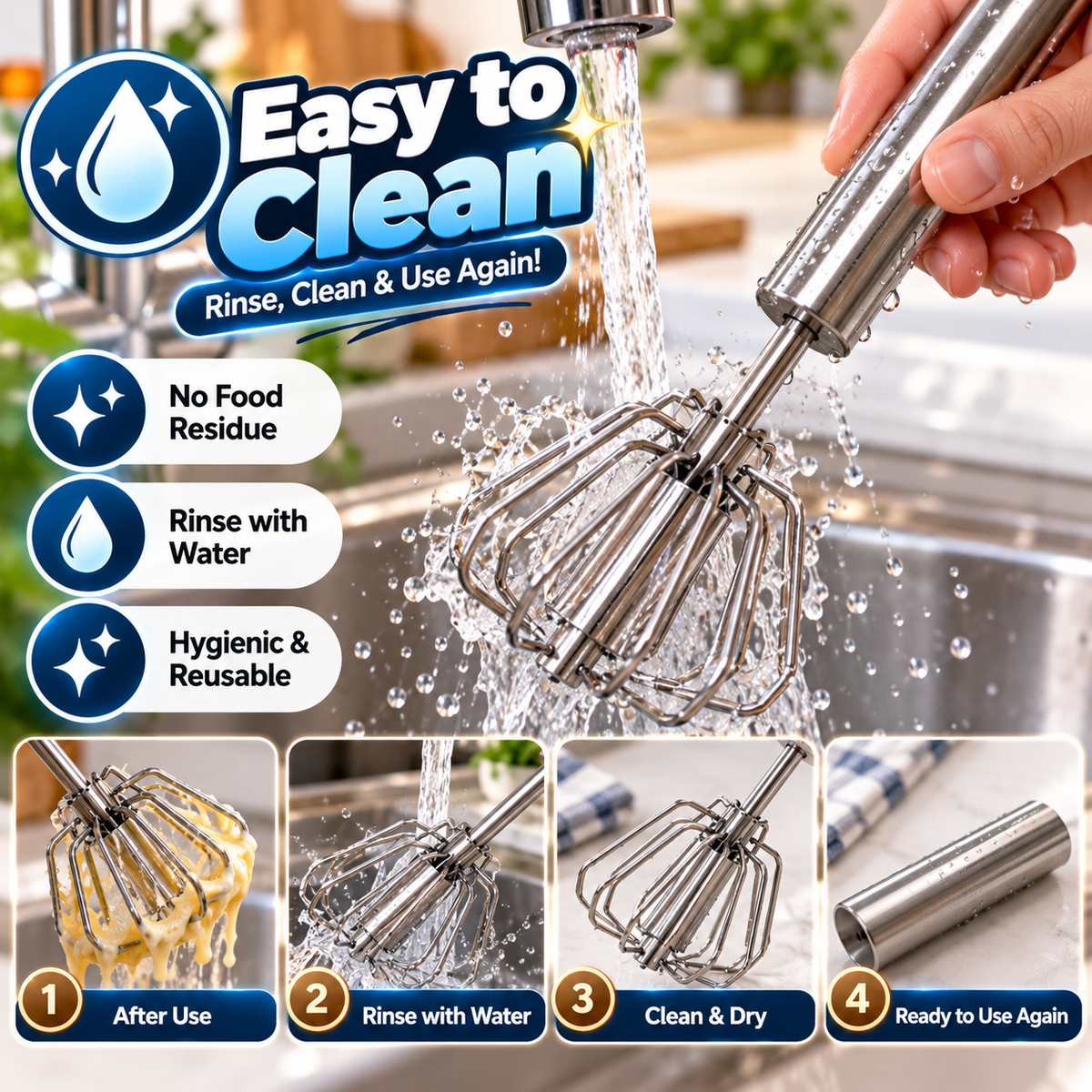 Semi-Automatic Egg Whisker