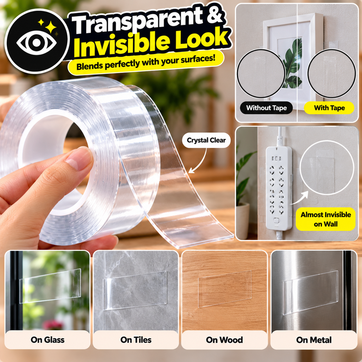 NanoGrip Reusable Double-Sided Tape