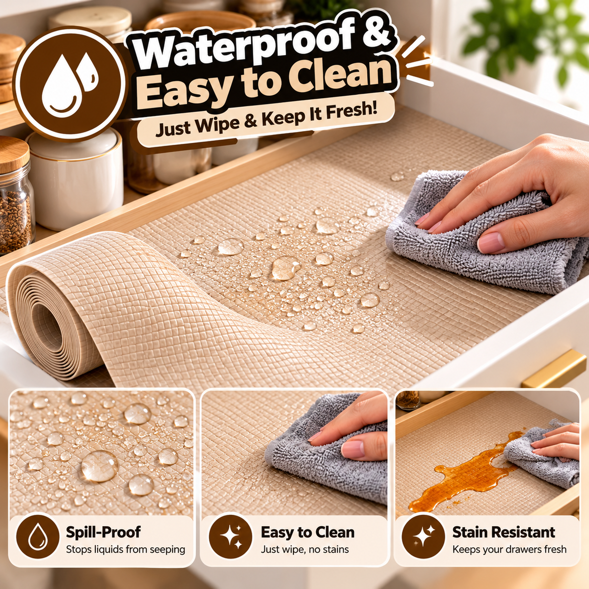 Easy-Tear Kitchen & Drawer Liner Roll