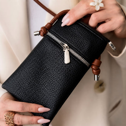 Classic Leather Crossbody Phone Bag
