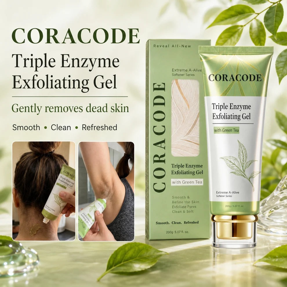 Coracode Triple Enzyme Exfoliating Gel with Green Tea Effect