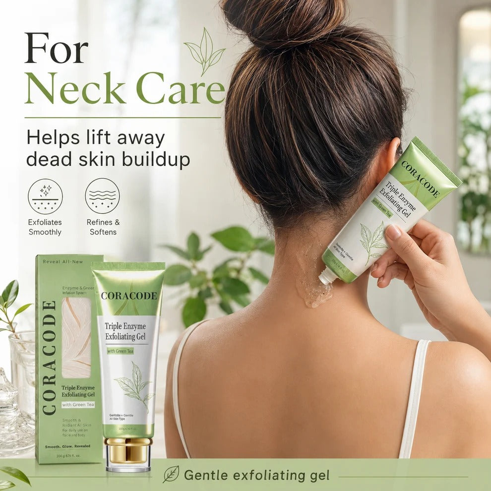 Coracode Triple Enzyme Exfoliating Gel with Green Tea Effect