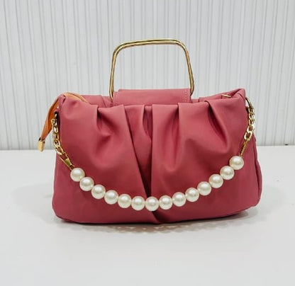 Ladies Shoulder Pearl Style Bag