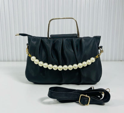 Ladies Shoulder Pearl Style Bag