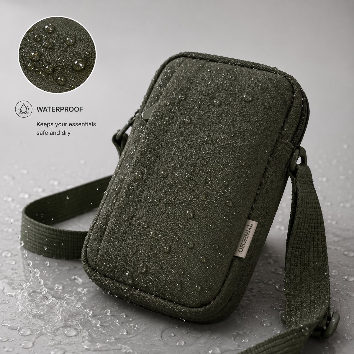 Classic waterproof crossbody  bag