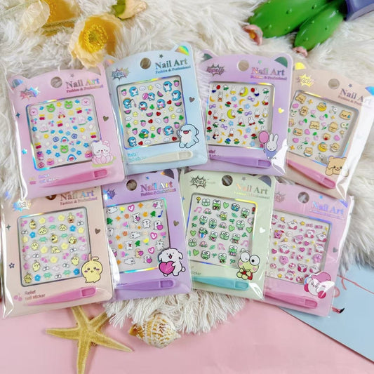 Cute Waterproof 3D Nail Stickers
