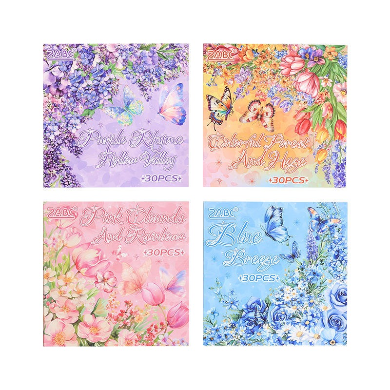 Waterproof Dewy Flowers Lovely Sticker Book