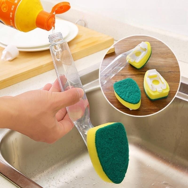Refill Sink Cleaning Sponge Brush