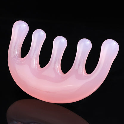 Pink Resin Scalp Massage Comb