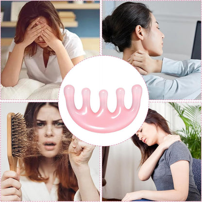 Pink Resin Scalp Massage Comb