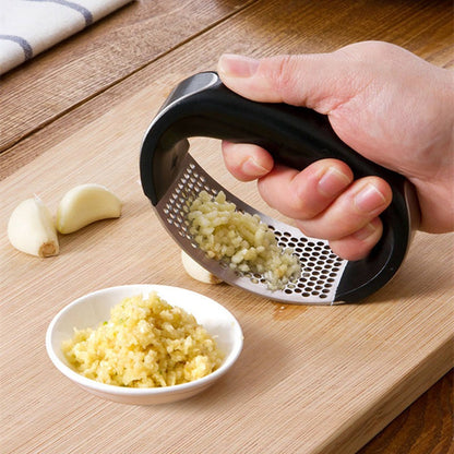 Multi-Use Stainless Steel Garlic Press