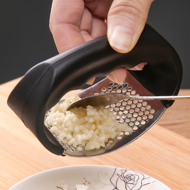 Multi-Use Stainless Steel Garlic Press