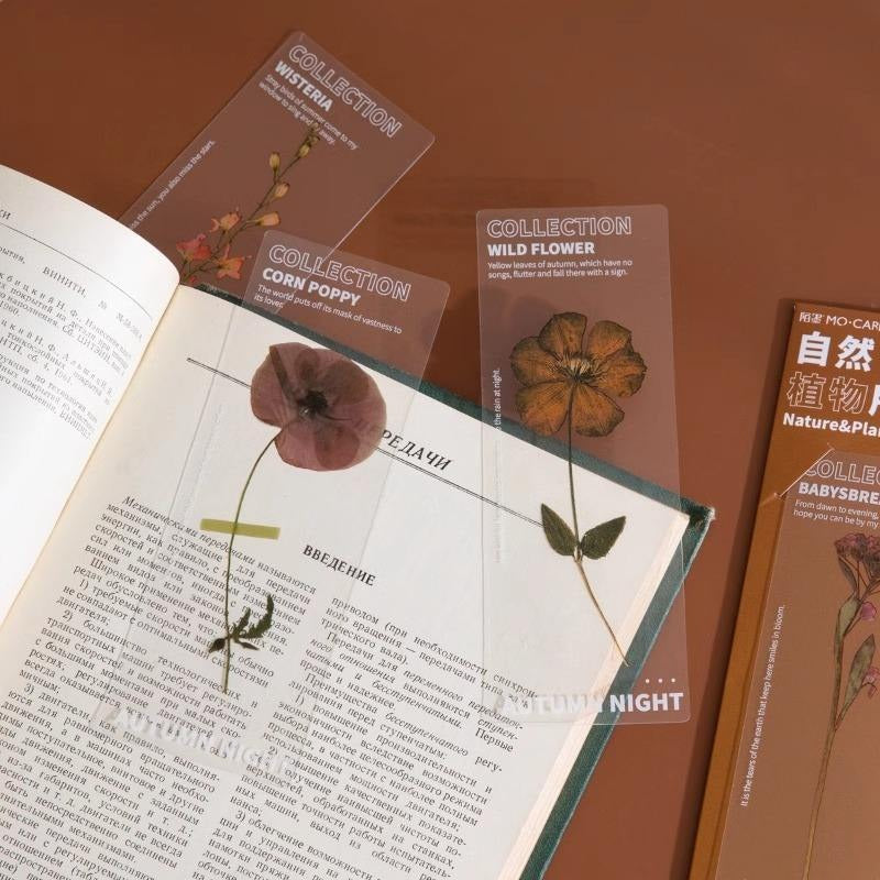 Golden Flower Translucent Book Mark