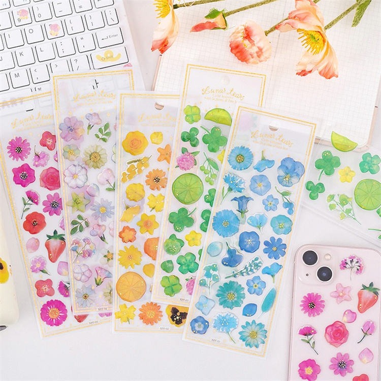 Flower Epoxy Decor Stickers 🌸