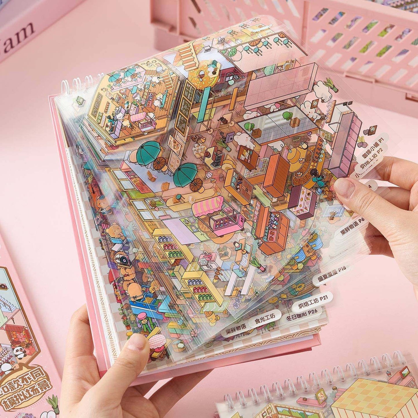 Sunshine Town Sticker Book