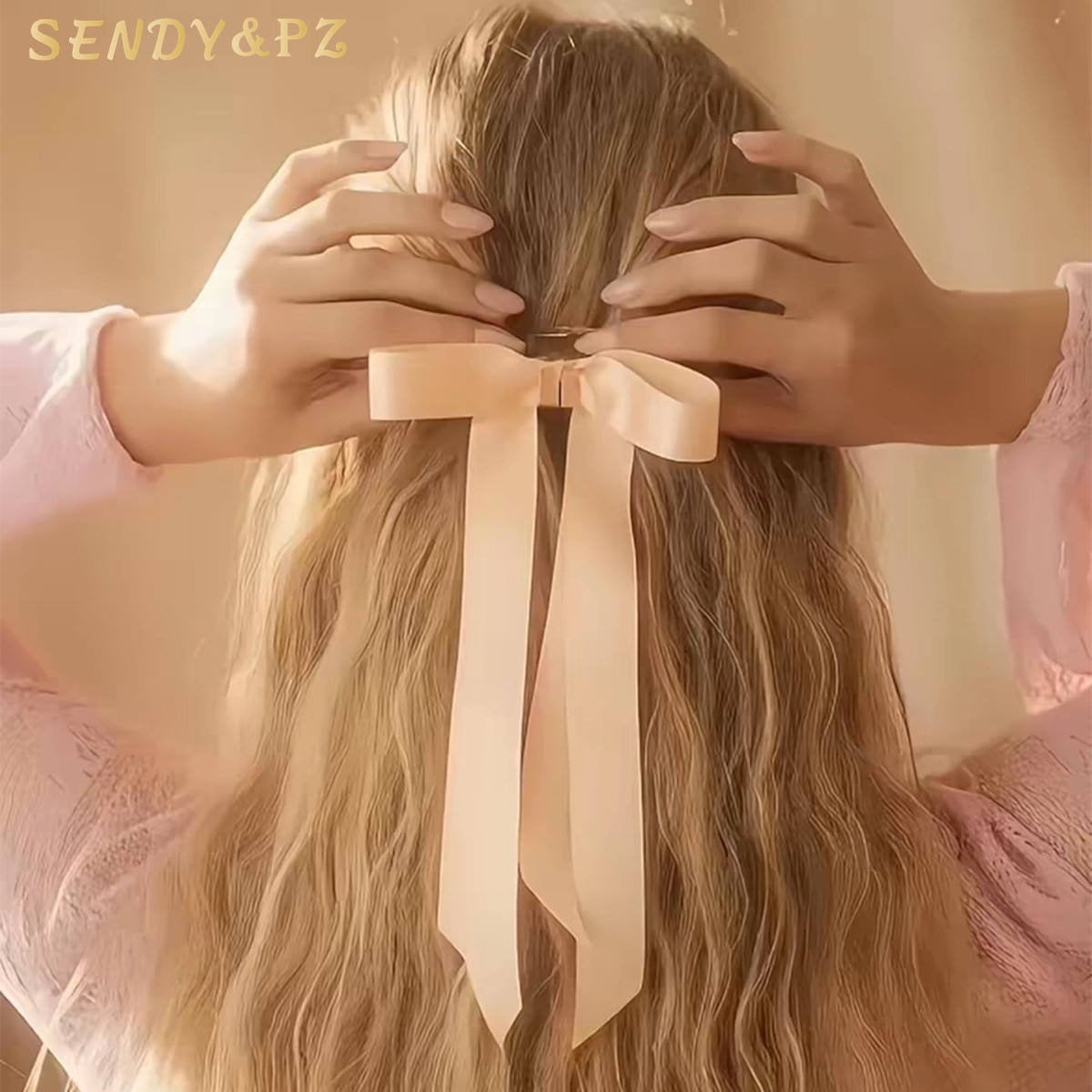 Golden Magnetic Bow Hair Clip