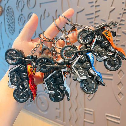 Alloy Racing Bike Keychain