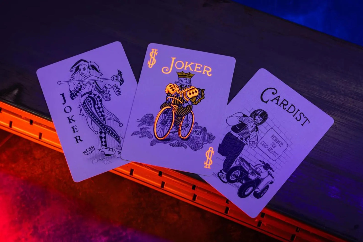 Neon Glow Playing Cards