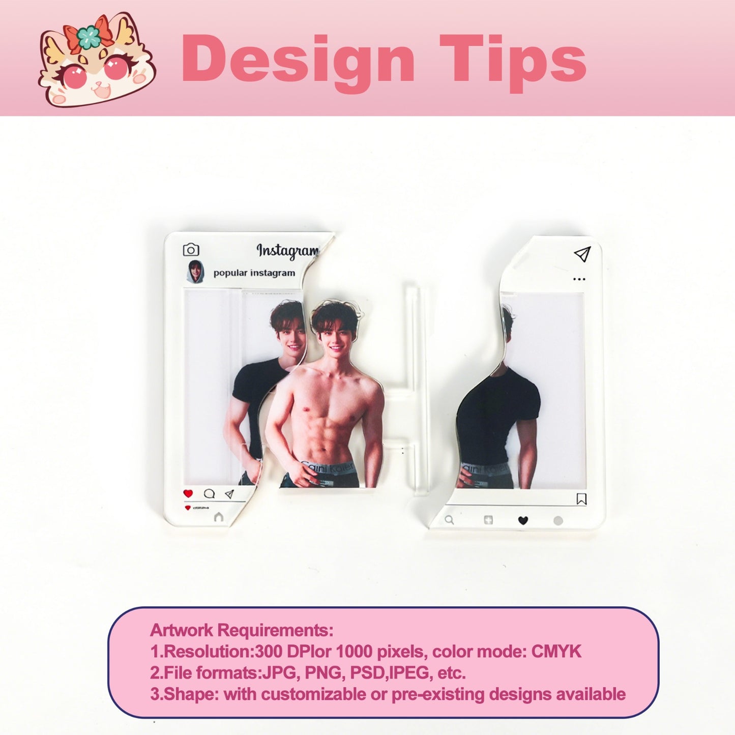 Acrylic Instagram Transparent Photocard