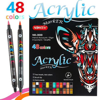 Waterproof DualTip Acrylic Marker Set