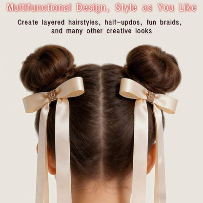 Golden Magnetic Bow Hair Clip