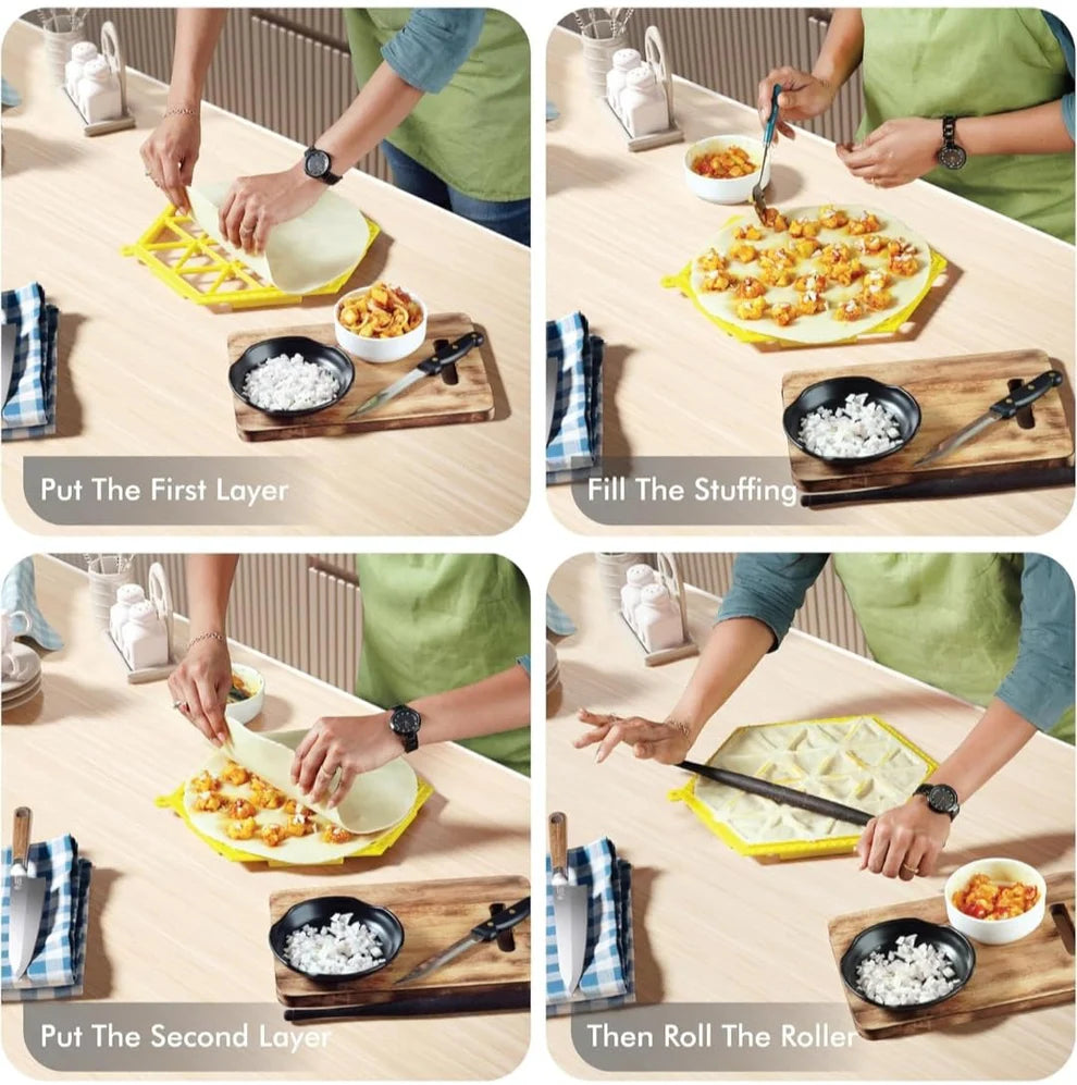 Unbreakable Samosa Maker 24 - Easy Samosa Press Mould ( ALLOW TO OPEN)